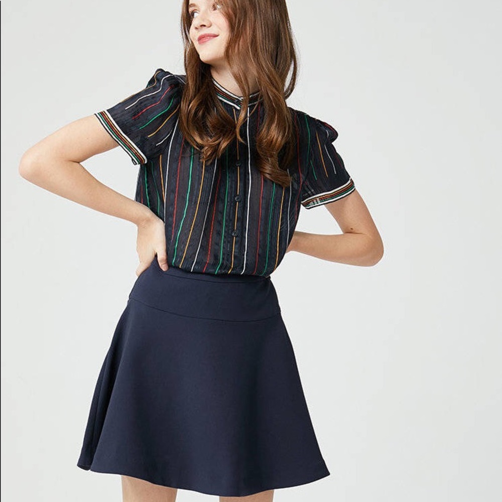Likely Fuller Flare Mini A-line Skirt (party/casual)